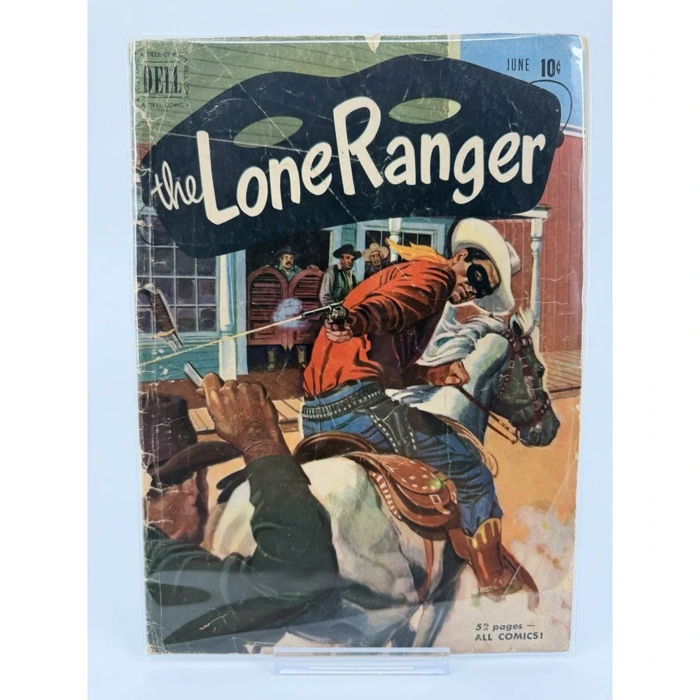 Dell Comics The Lone Ranger #36 1951 Golden Age Vintage Comic Lone Ranger 10¢